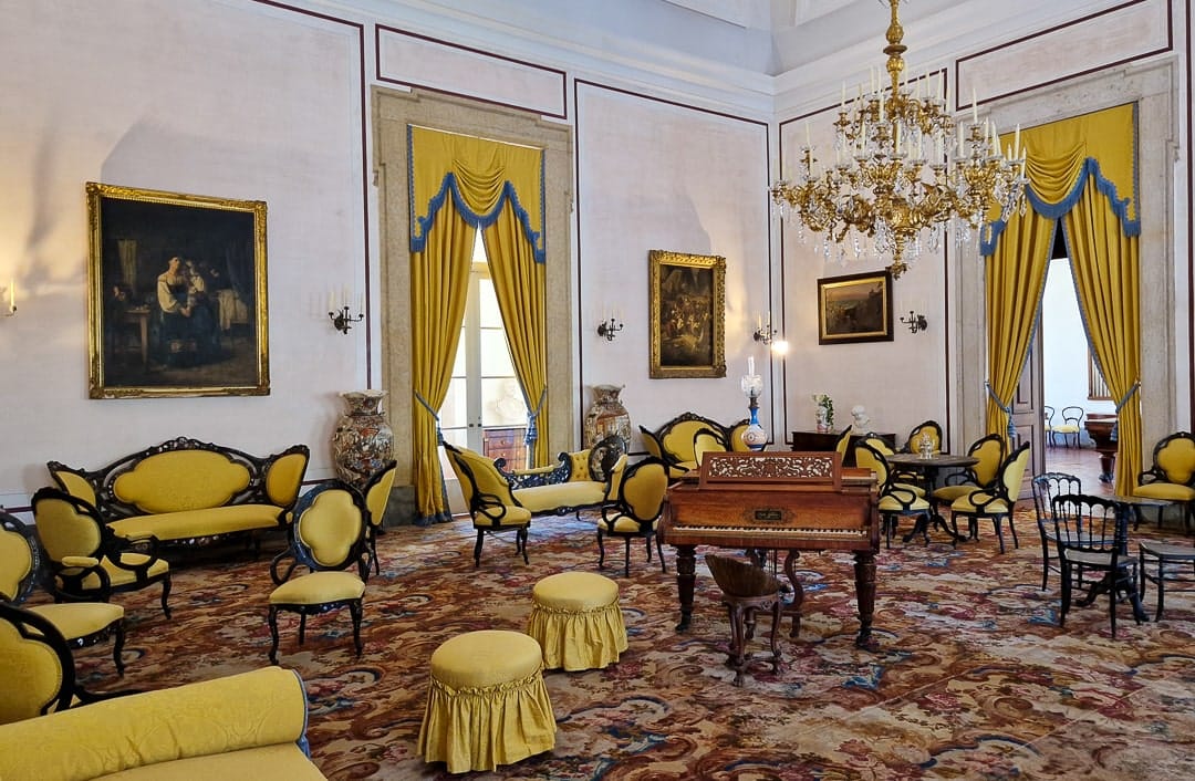 music room in Palácio Nacional de Mafra
