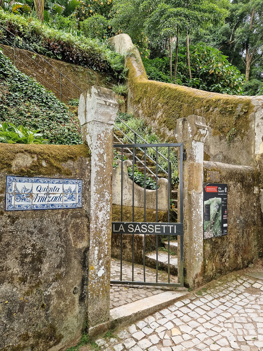Vila Sassetti entrance gate Sintra Portugal